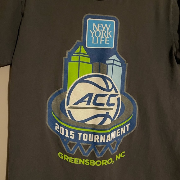 ACC Tournament 2015 Gray Short Sleeve Tee Mens Medium - Picture 2 of 4